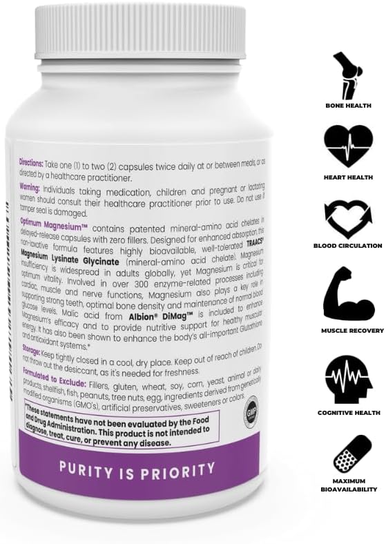 Pure TheraPro Rx Optimum Magnesium - 120 Delayed Release Vegan Capsules