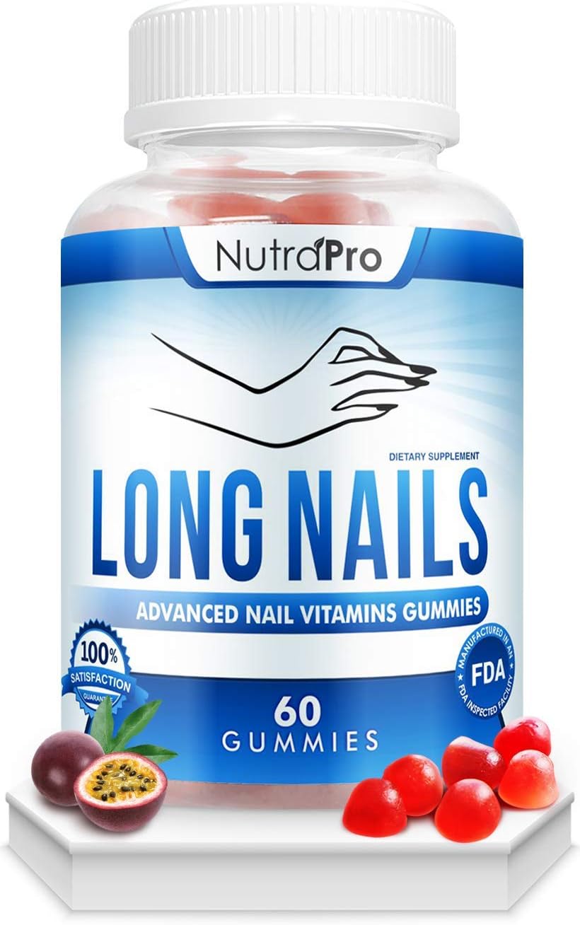 NutraPro Nail Growth Vitamins for Stronger Nail -60 gummies