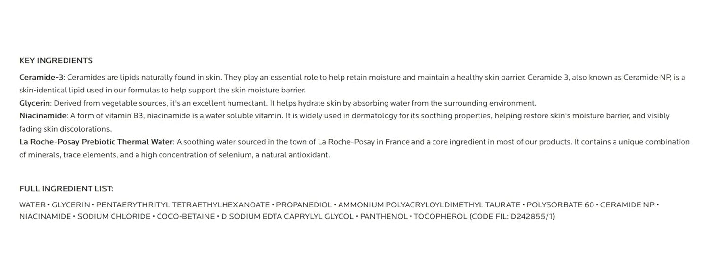 La Roche-Posay Toleriane Hydrating Gentle Face Cleanser