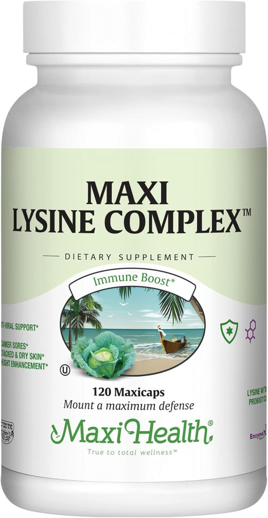 Lysine Complex with Probiotics - L-Lysine 1000mg - 120 Capsules