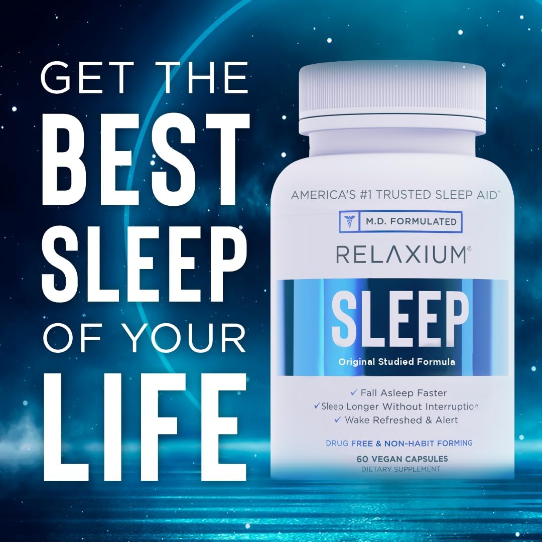 Relaxium Sleep Aid, 30-Day Supply, Non-Habit Forming, Dietary Supplement