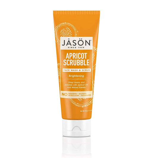 Jason Face Wash & Scrub, Brightening Apricot Scrubble