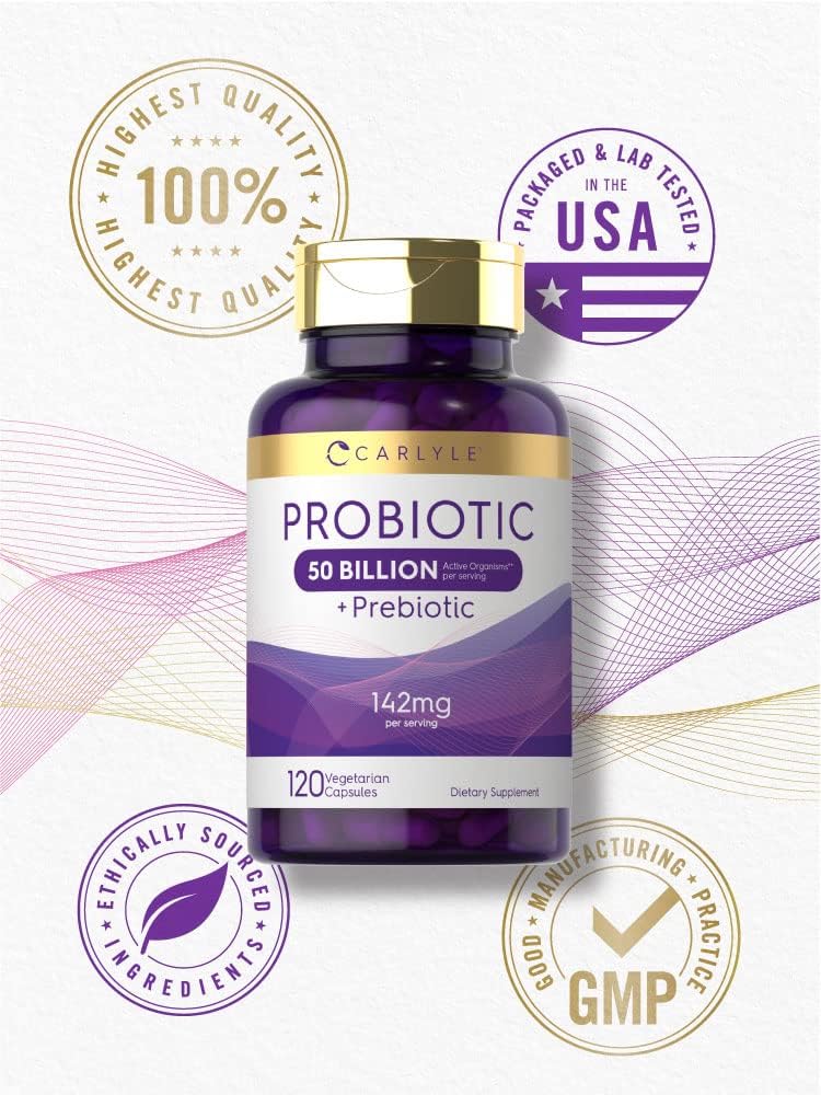 Carlyle Probiotics with Prebiotics  120 Capsules