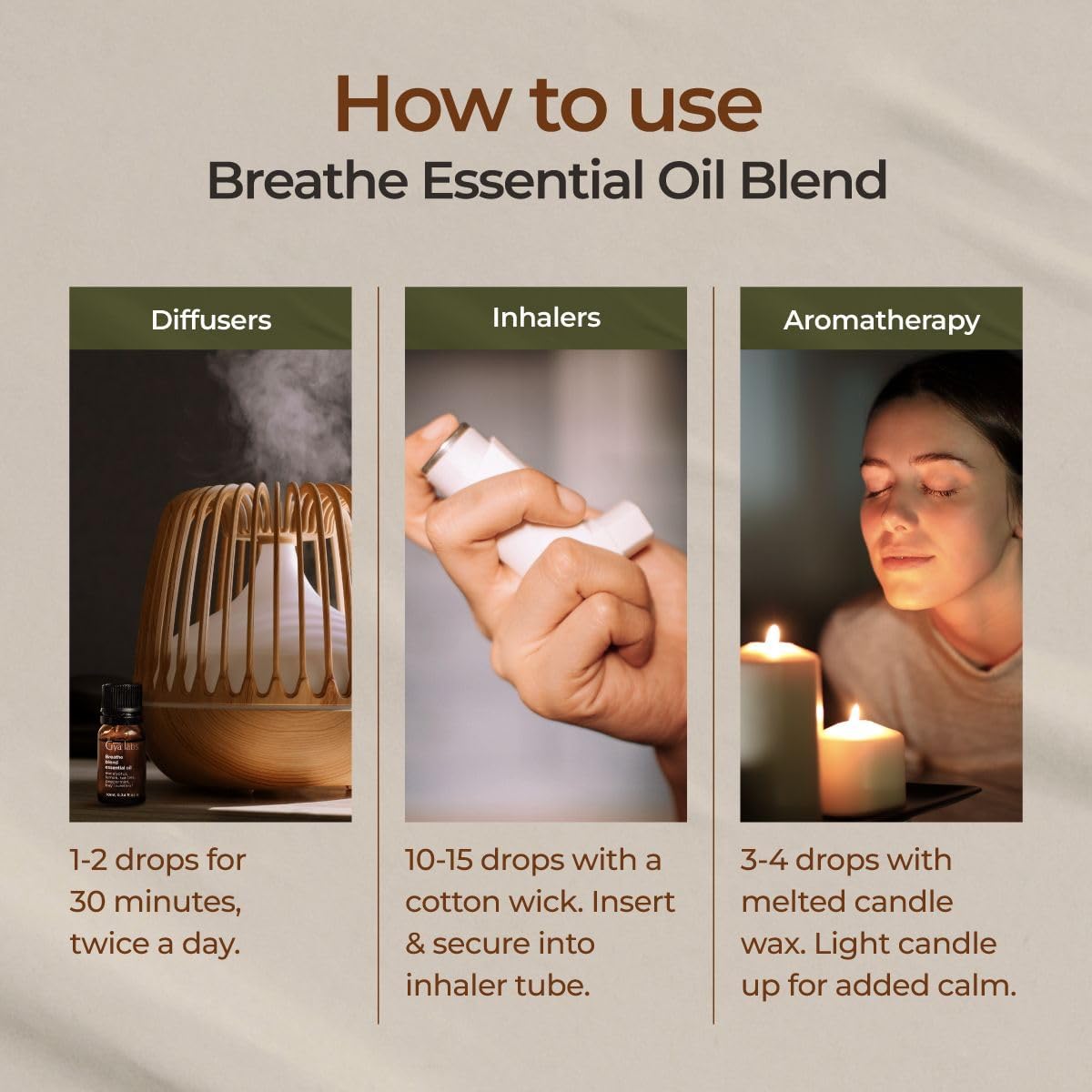 Gya Labs Breathe Essential Oil Blends