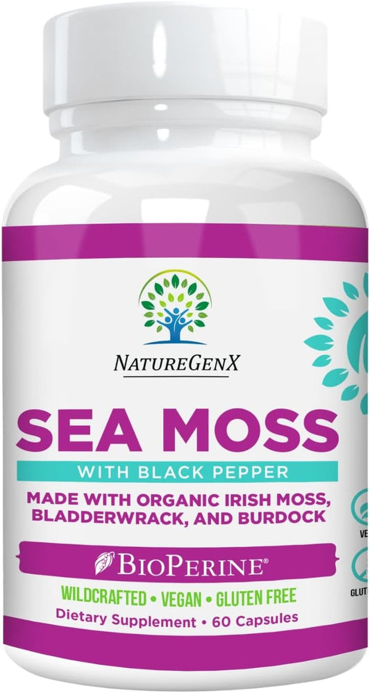 Certified Organic Sea Moss Capsules -60 capsules