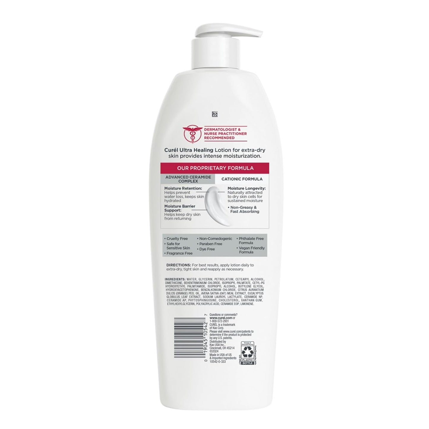 Curel Ultra Healing Intensive Fragrance-Free Lotion For Extra-Dry Skin,20 Oz