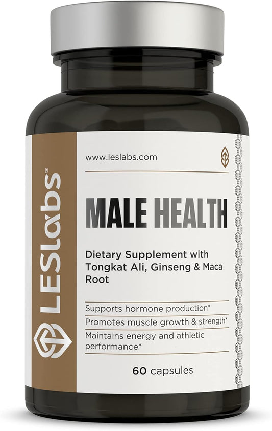 LES Labs Male Health – Enhance Hormone Production, Strength 60 Capsules