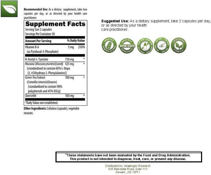 DopaLift Natural Production of Dopamine  Brain Support 60 Vegetarian Capsules