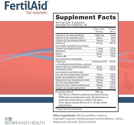 FertilAid for Women: Female Fertility , Support Cycle Regularity and Ovulation