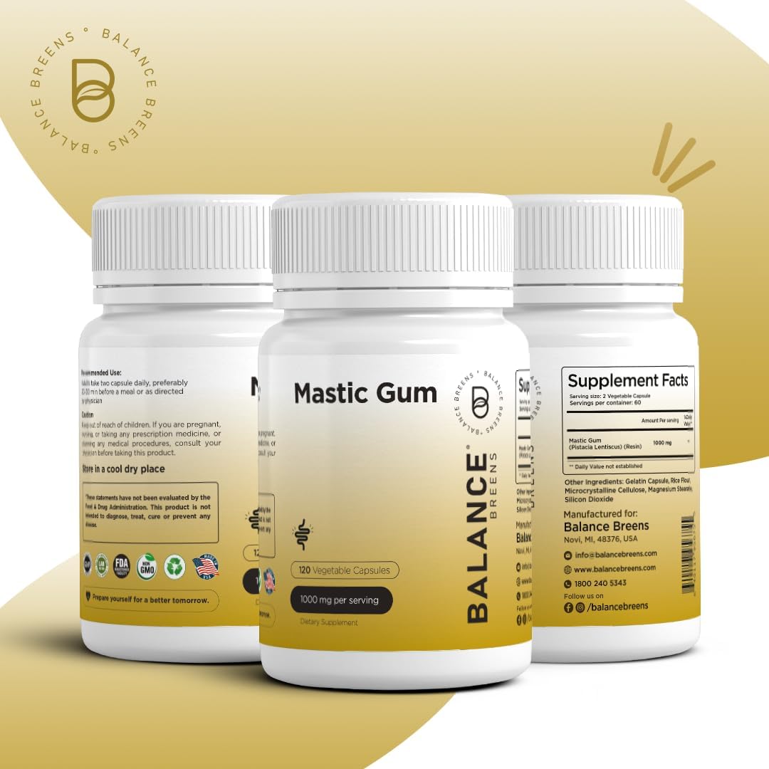 Mastic Gum Supports Gastrointestinal Health, 120 Count