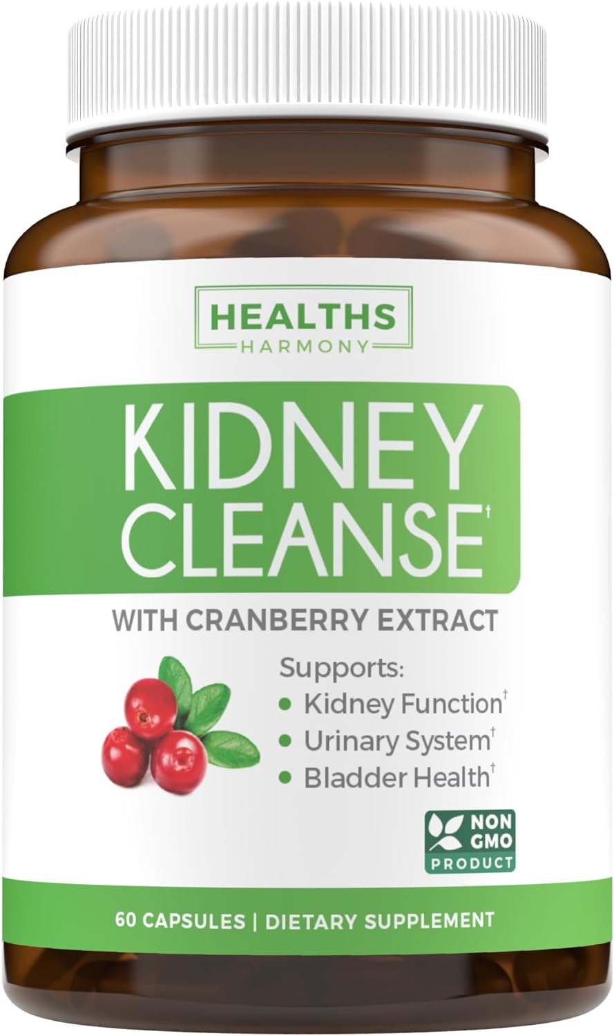 Kidney Cleanse Detox & Repair Support Urinary Tract and Bladder Control -60 capsules