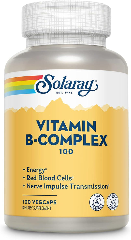 SOLARAY Vitamin B-Complex  Healthy Energy 100 Count