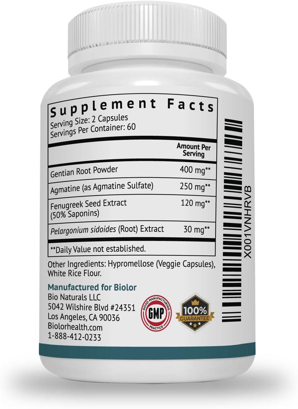 Biolor HungerUp™ - Appetite Stimulant 120 capsules