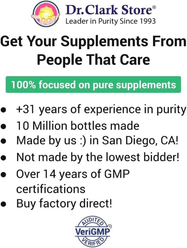 Dr. Clark Raz-Caps Supplement, 500mg, 100 Gelatin Capsules