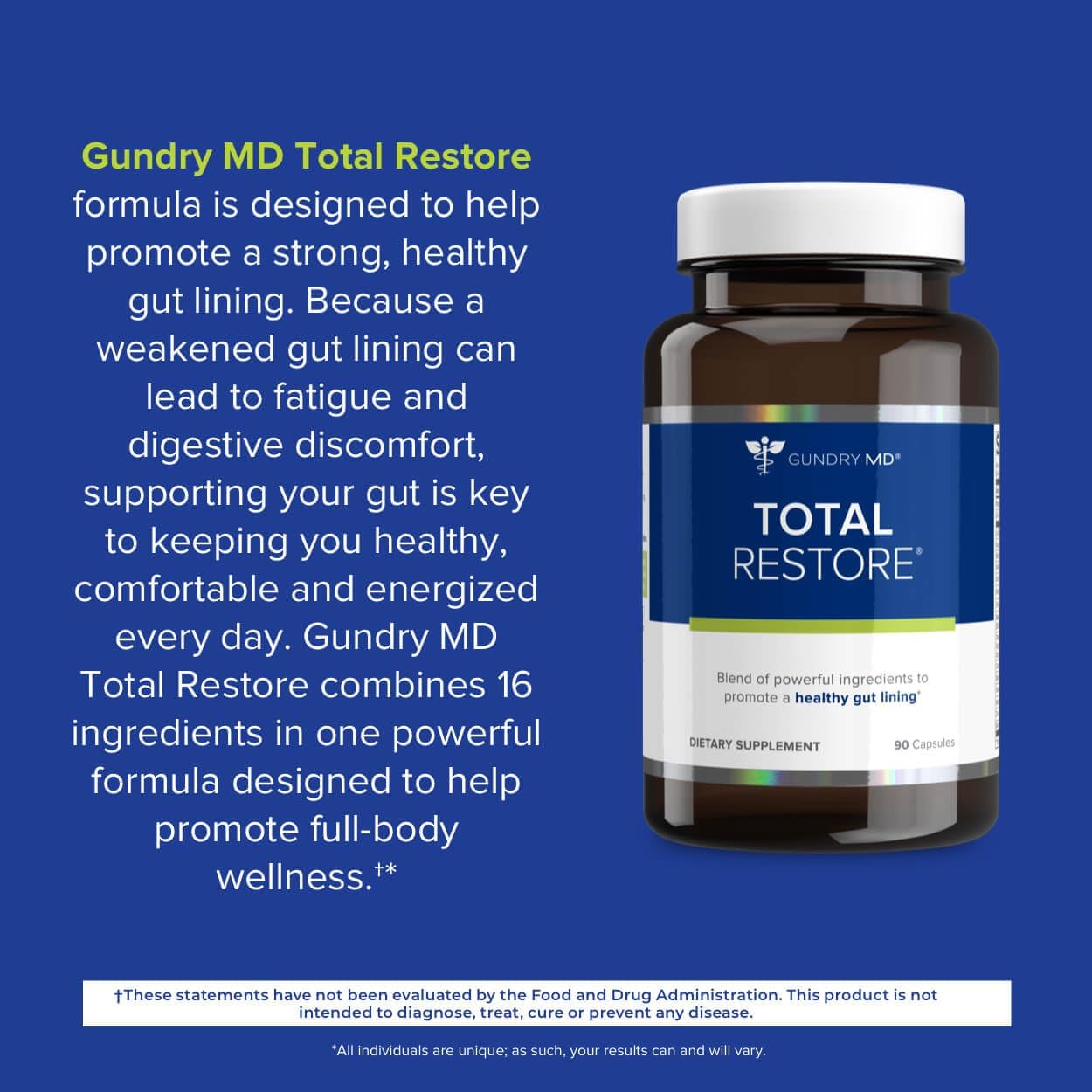 Gundry MD® Total Restore® Gut Health and Gut Lining - (90 Capsules)