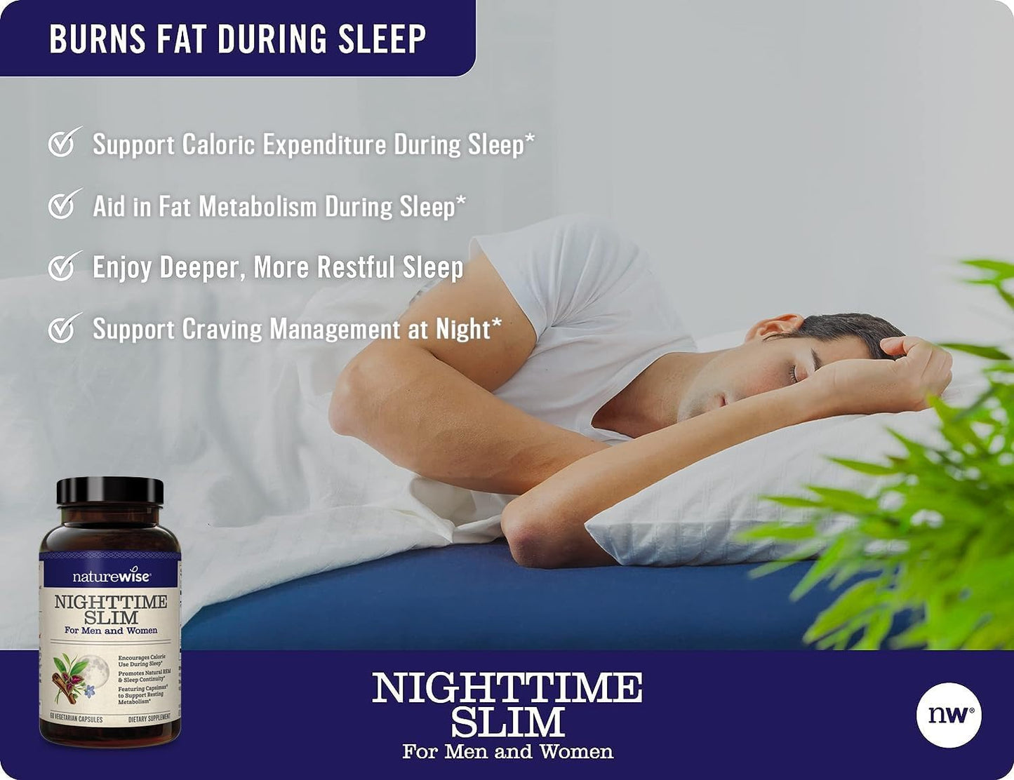 NatureWise Nighttime Slim 60 Count