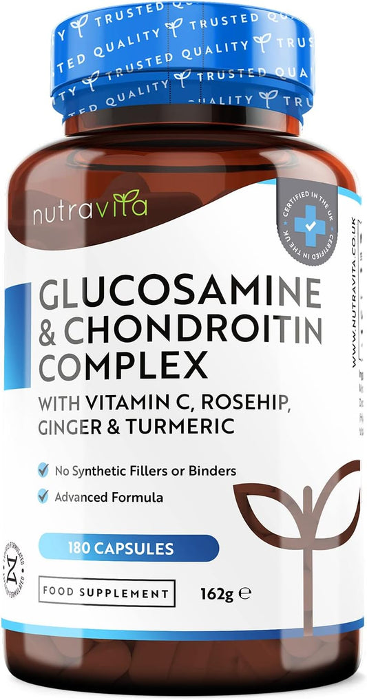 Glucosamine and Chondroitin Complex – 180 High Strength Capsules