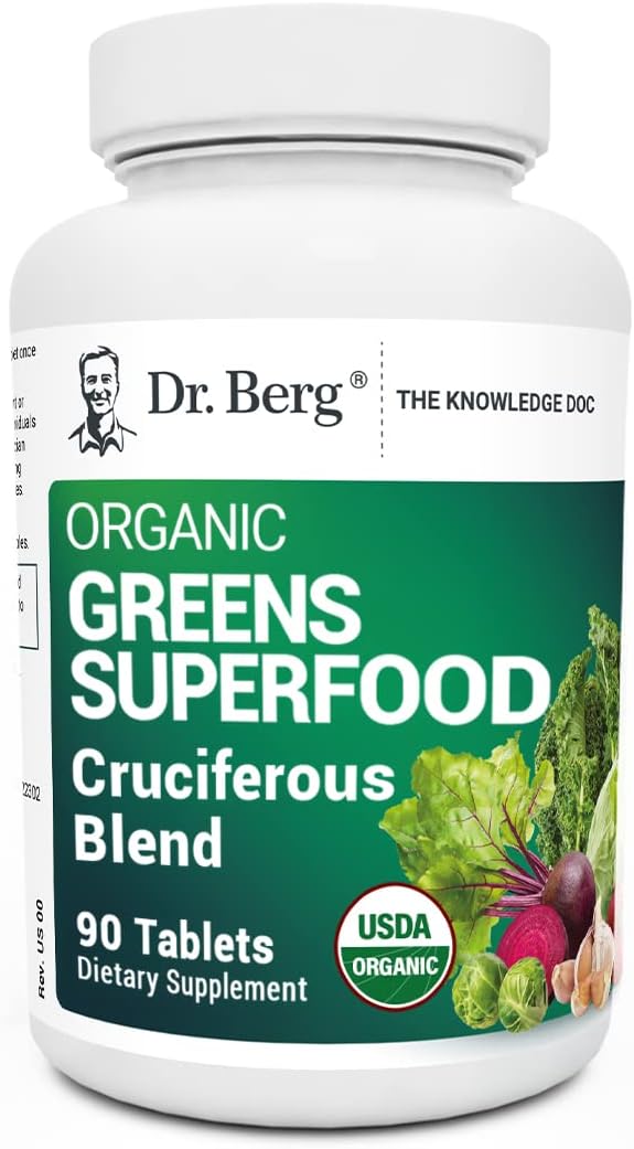 Dr. Berg's Greens Superfood Cruciferous Vegetable 90  Tablets