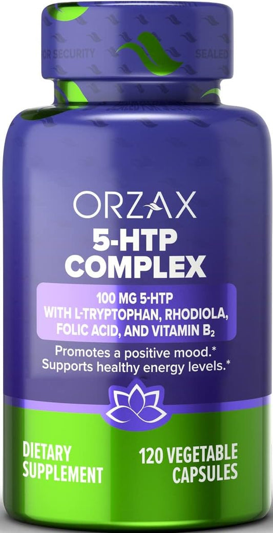 ORZAX 5 HTP 200mg Capsules -120 count