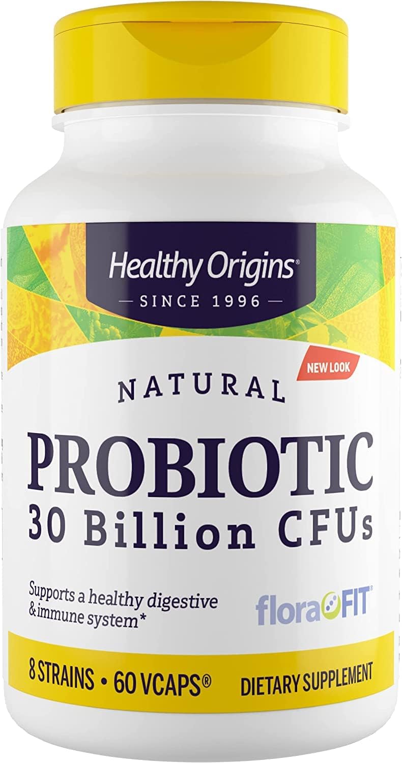 Healthy Origins Probiotic 30 Billion CFUs  60 Veggie Capsules