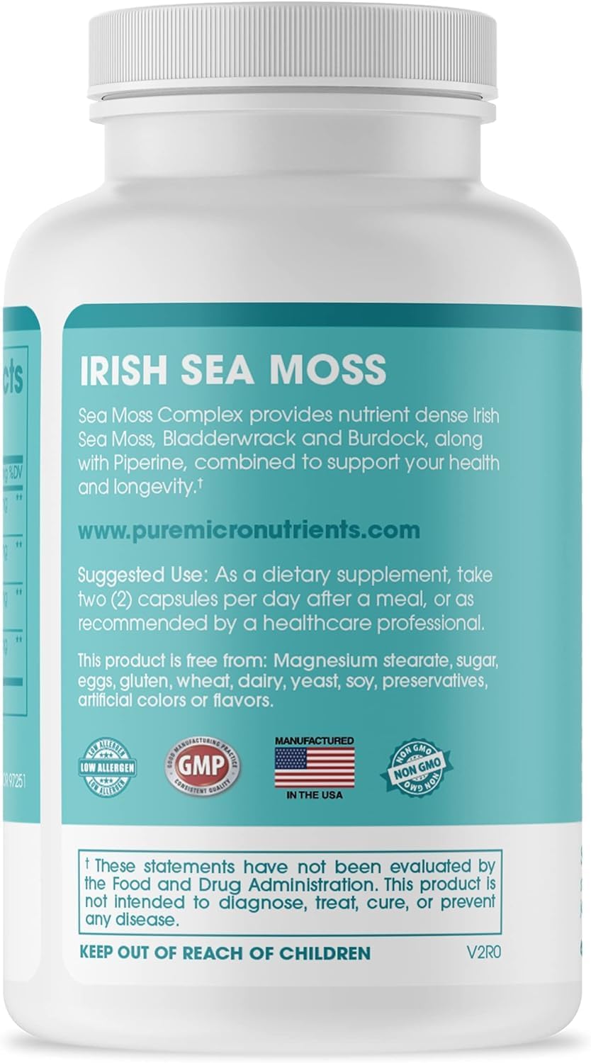 Pure Micronutrients Sea Moss Capsules -60 count