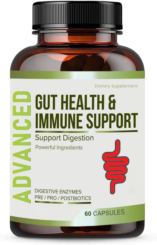 Gut Health for Women and Men & Immune Support w Probiotic - 60 capsules