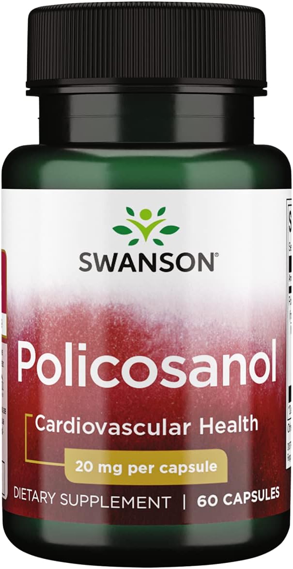 Swanson Policosanol - Supplement Helps Support Cardiovascular Health, 60count