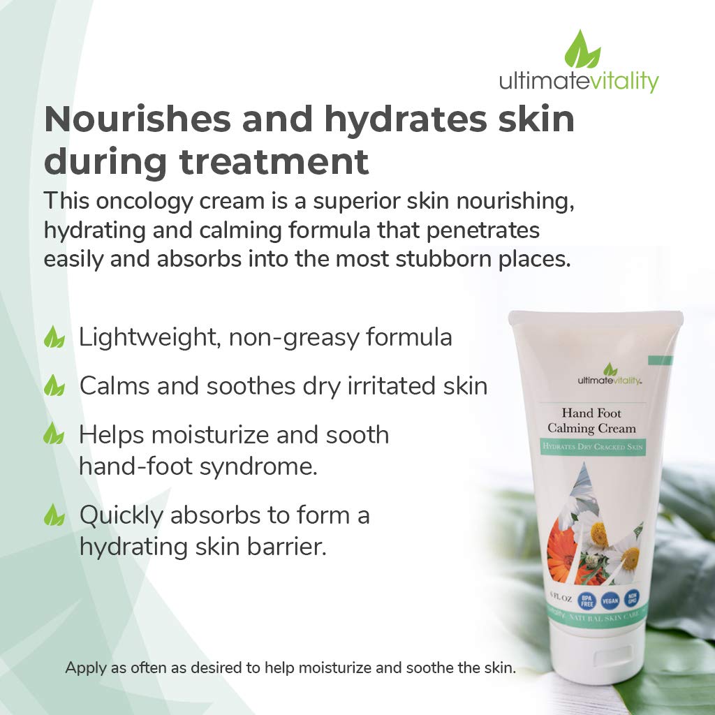 UltimateVitality Hand Foot Cream for For Oncology Patients- 6 Ounces