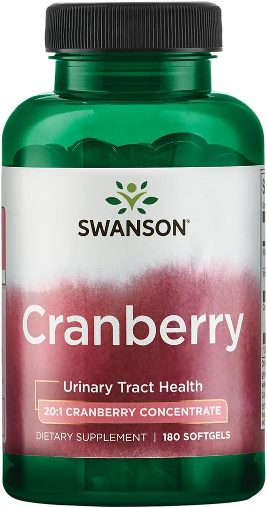 Swanson Cranberry - Supports Urinary Tract Health,180 softgels