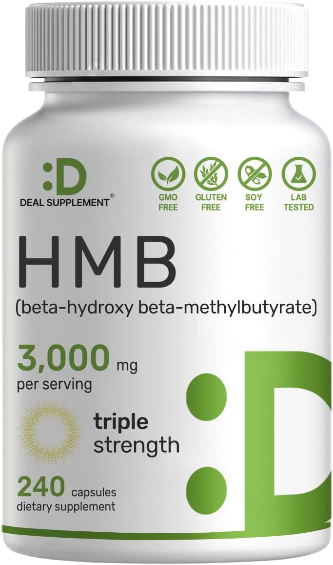 DEAL SUPPLEMENT Ultra Strength HMB Supplements  240 Capsules