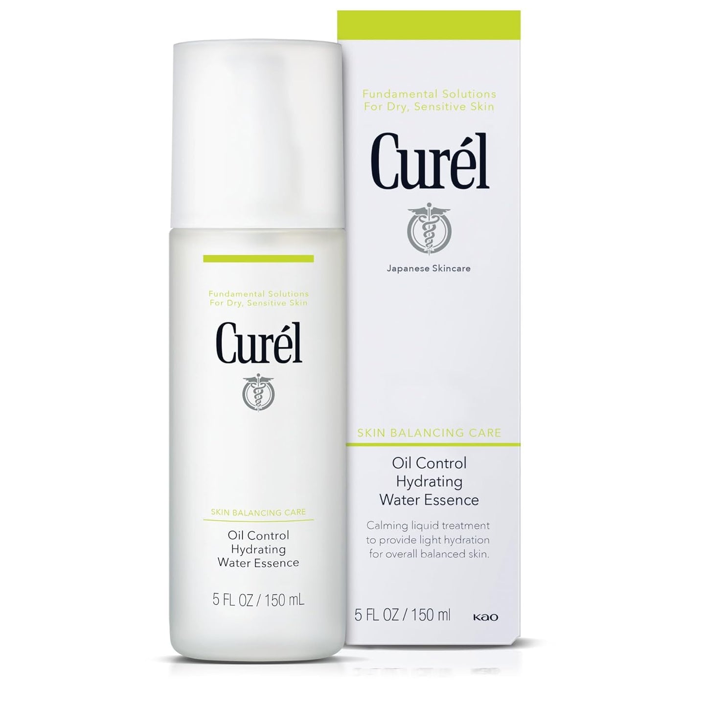 Curel Oil Control Hydrating Water Essence For Oily to Dry, 5 Oz