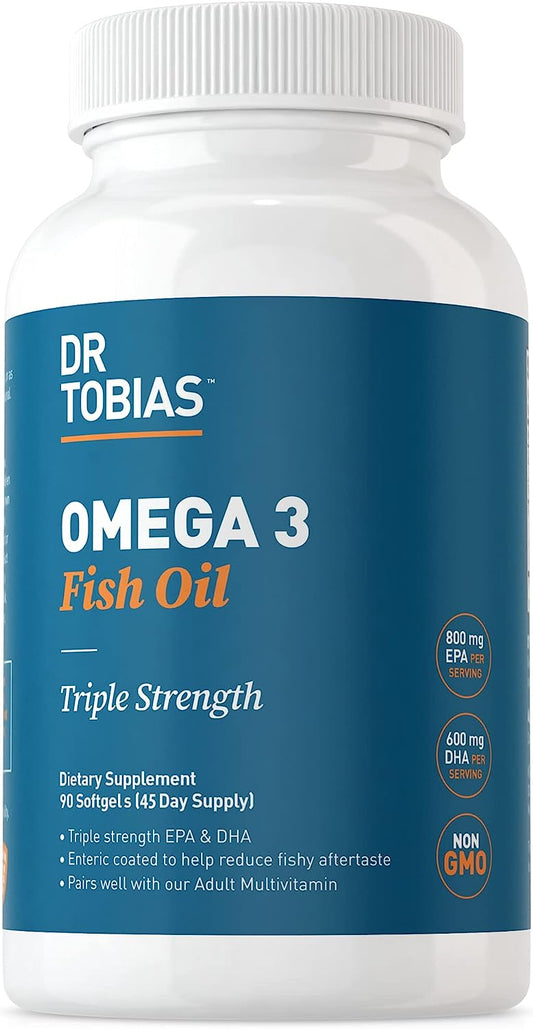 Dr. Tobias Omega 3 Fish Oil, 90 count