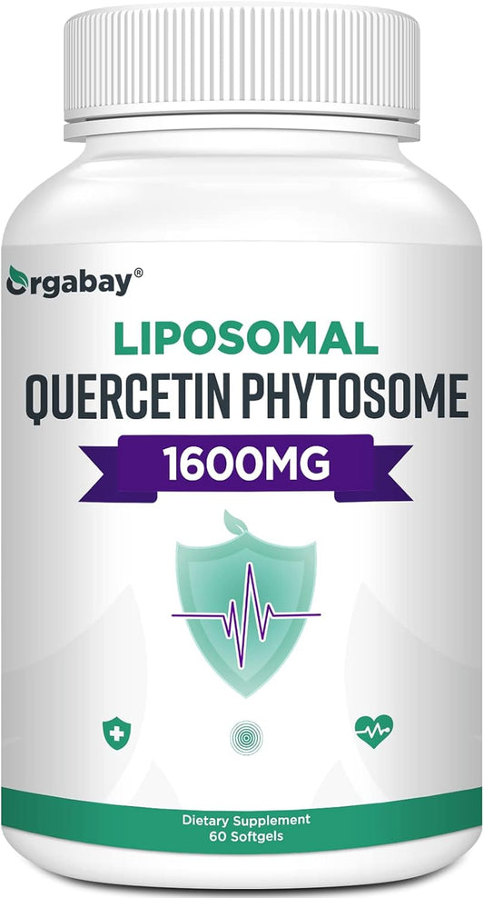 Orgabay Liposomal Quercetin Phytosome 1600 mg, 60 count