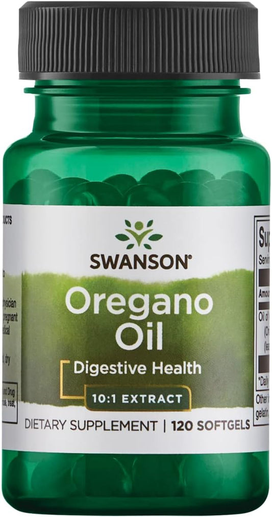 Swanson Oregano Oil Digestive Health-120 Softgels