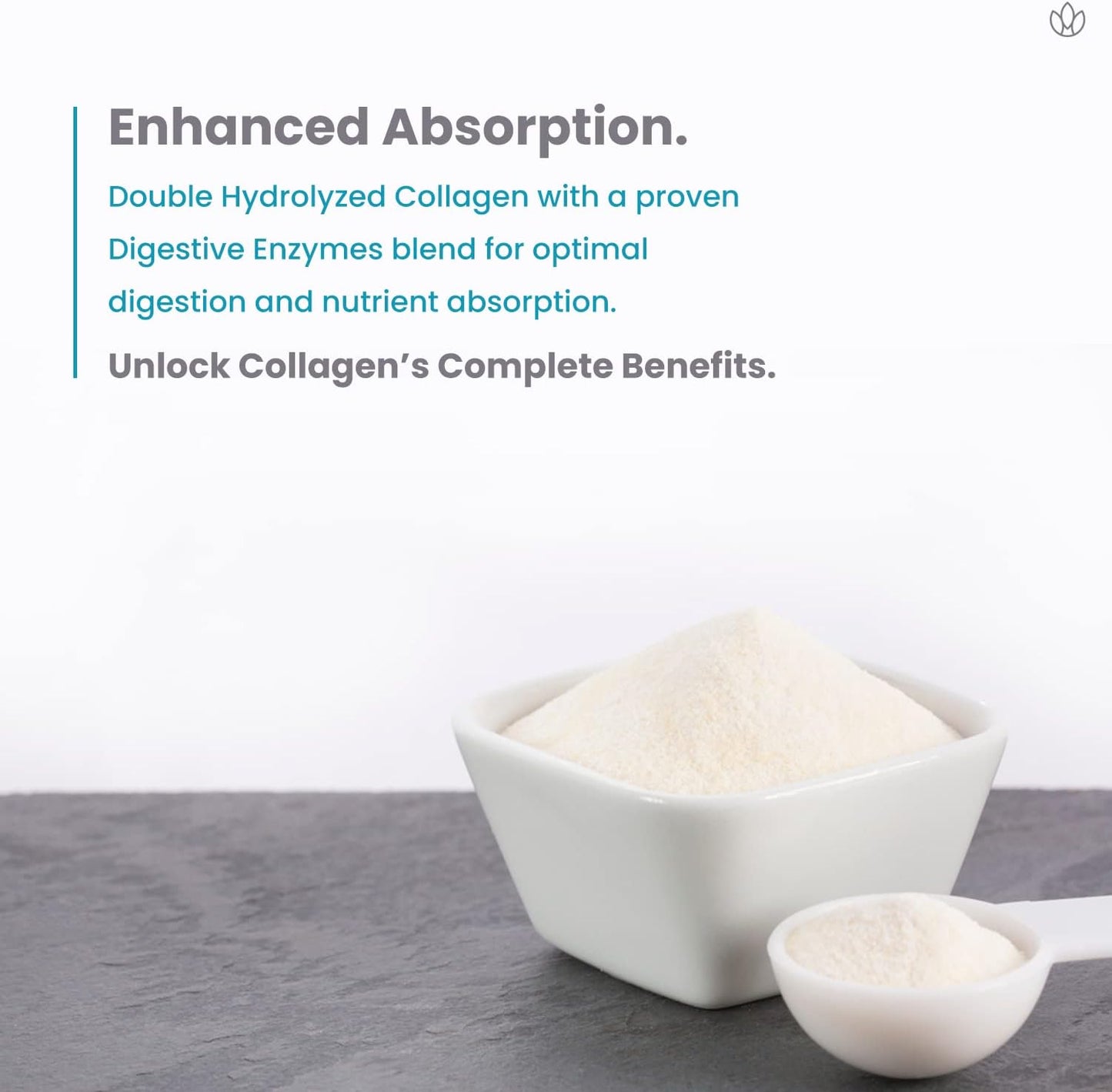 Collagen Peptides Powder - Enhanced Absorption, Double Hydrolyzed 7.45 ounce