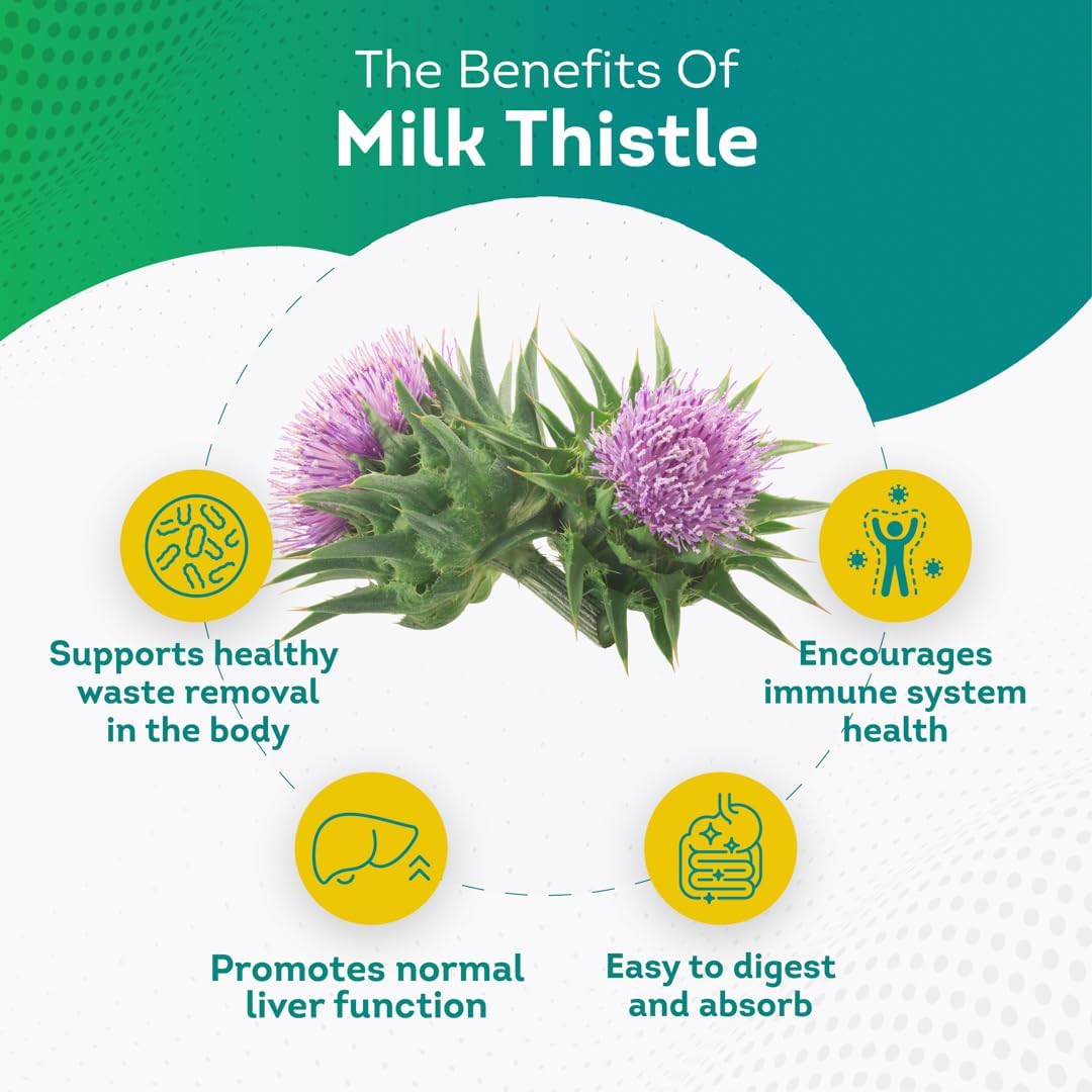 PurePremium Milk Thistle Supplement with Silymarin Extract 120 Tablets