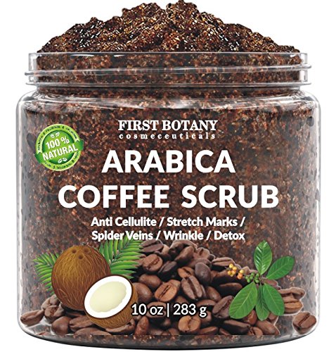 100% Natural Arabica Coffee Scrub with Organic , Coconut and Shea Butter