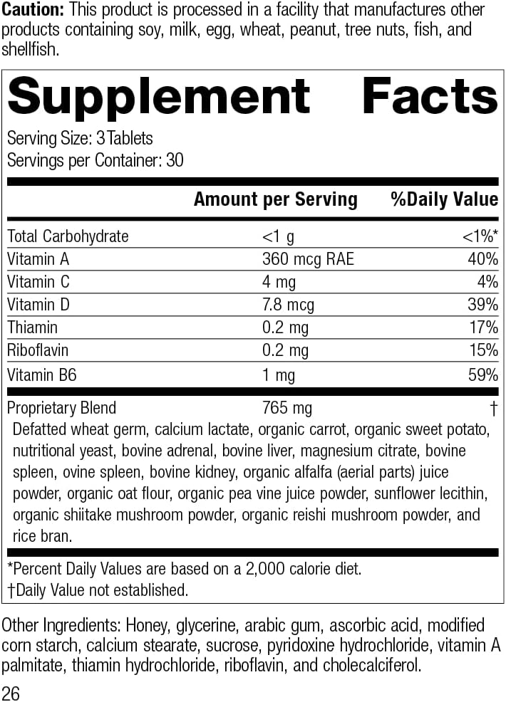 Standard Process Catalyn - Whole Food Foundational Support for General Wellbeing - 90 Tablets