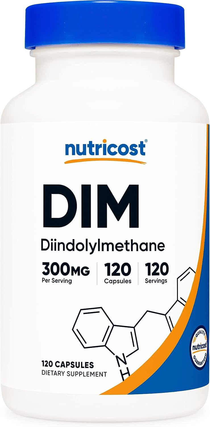 Nutricost DIM (Diindolylmethane) Plus BioPerine 300mg, 120 Vegetarian Capsules