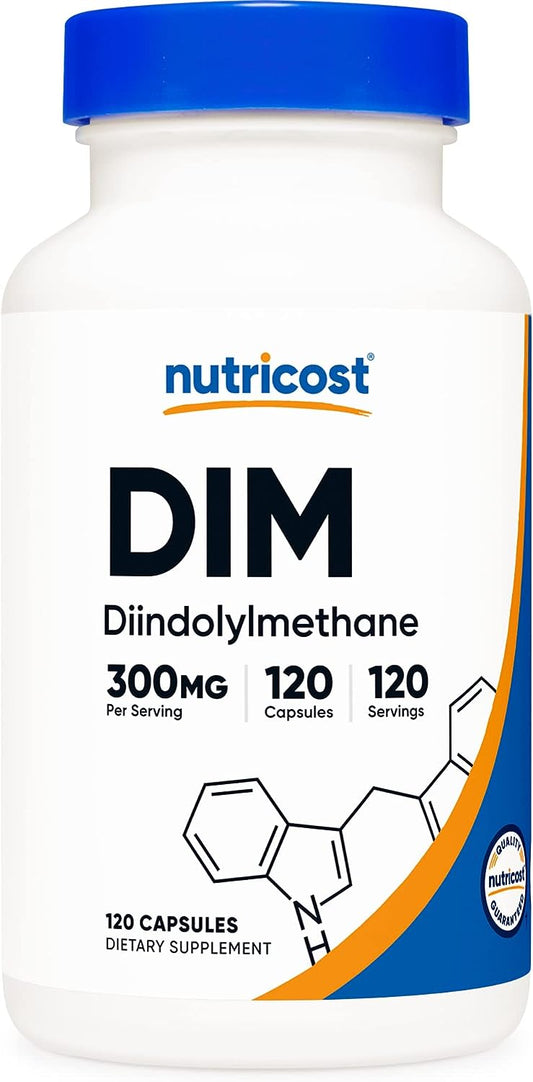 Nutricost DIM (Diindolylmethane) Plus BioPerine 300mg, 120 Vegetarian Capsules