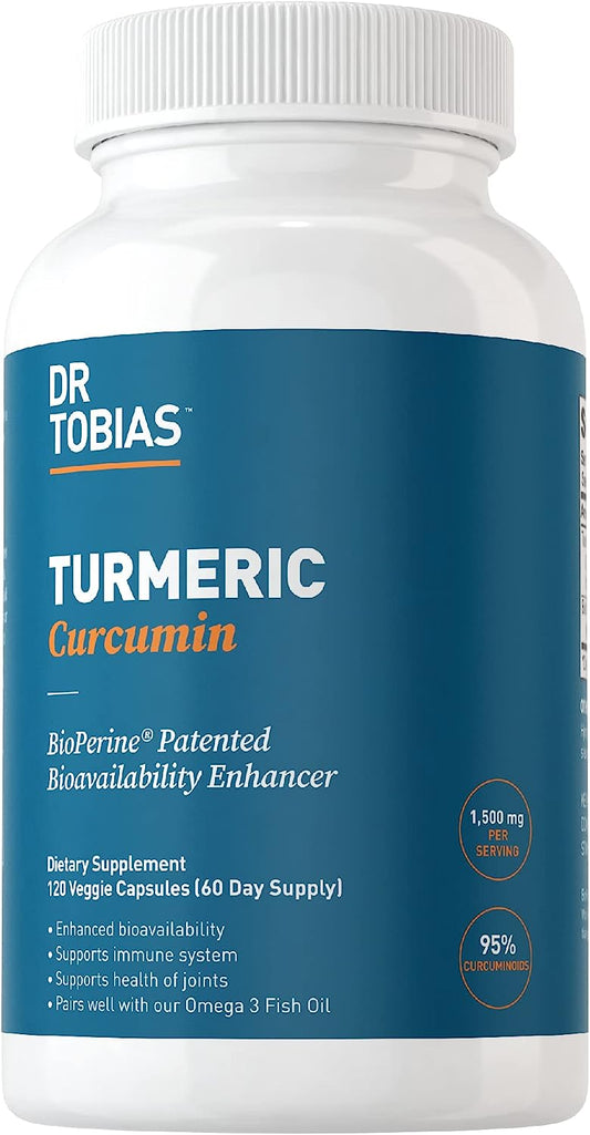 Dr. Tobias Turmeric Curcumin Supplement  120 Capsules