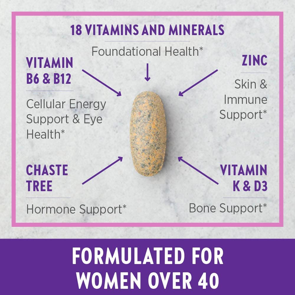 New Chapter Women's Multivitamin + Immune Support, One Daily 40+, 72 Count