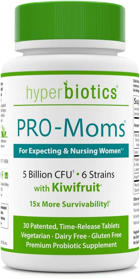 Hyperbiotics Pro Mom Probiotics For Women | Prenatal, Nursing, Postnatal 30 count