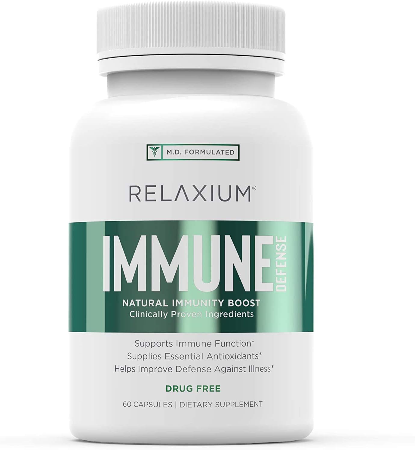 Relaxium Immune Defense, Powerful Immune Support Supplement 60 capsules