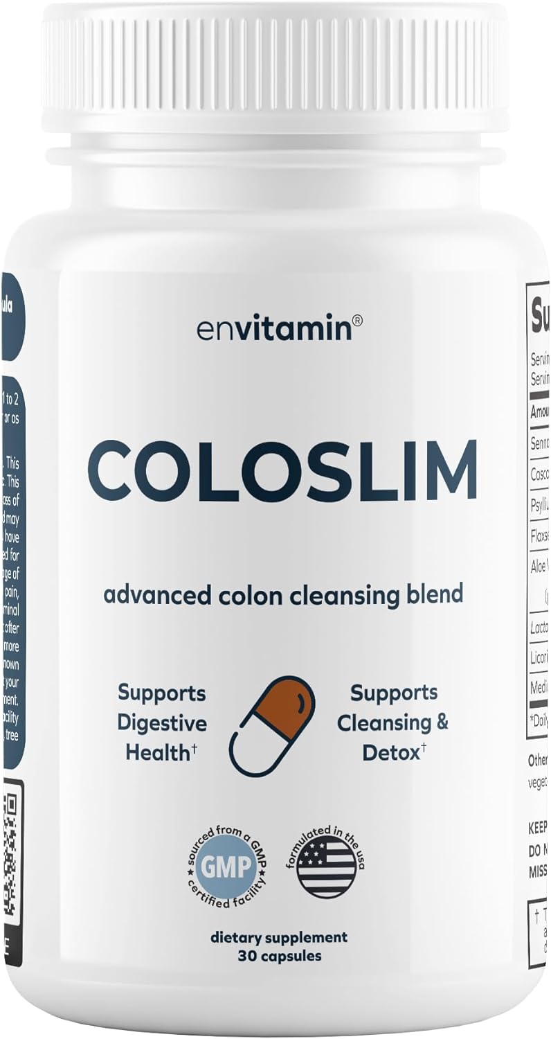 Coloslim - Gental Colon Cleanse For Digestive Health & Gut Flora 30 capsules