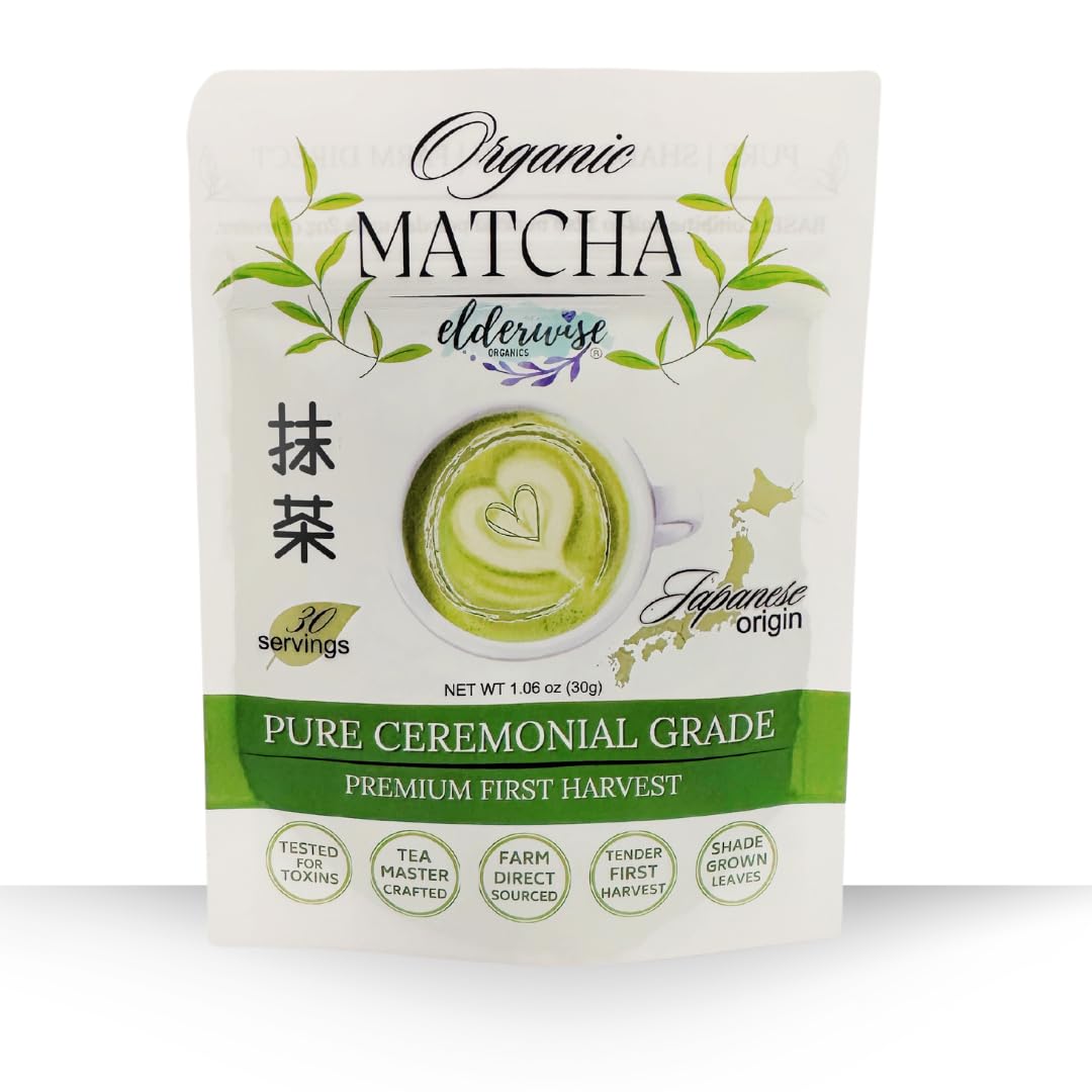 Elderwise Organics Matcha - Green Tea Powder -1.06 oz