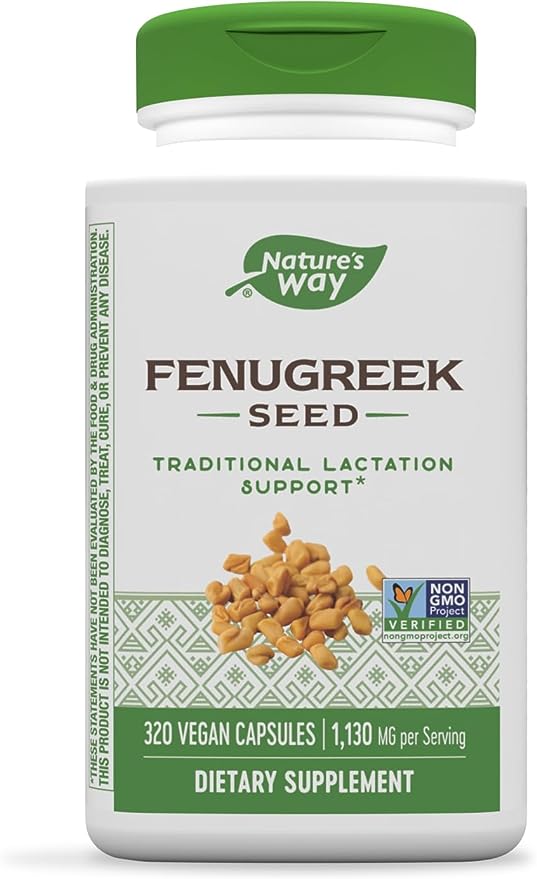 Nature's Way Fenugreek Seed, 1220 mg, 320 Vegan Capsules