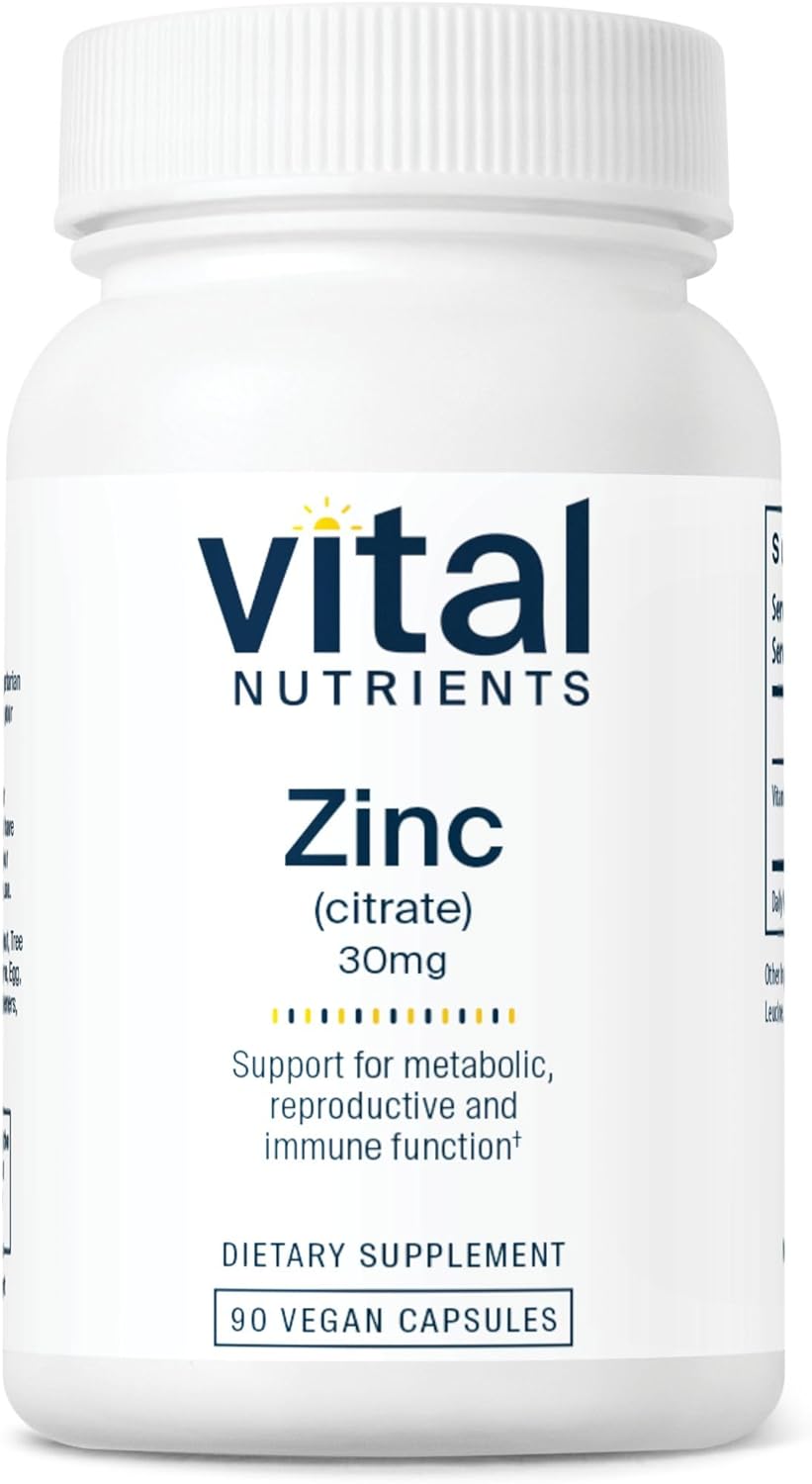 Vital Nutrients Zinc Citrate 90 Capsules