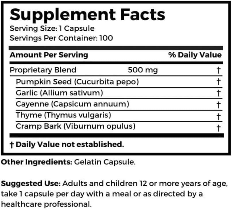 Dr. Clark Raz-Caps Supplement, 500mg, 100 Gelatin Capsules