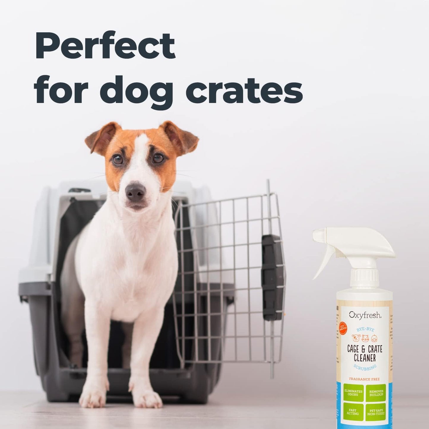 Oxyfresh Premium Crate & Cage Cleaner Professional Dog Crate & Small Animal & Bird